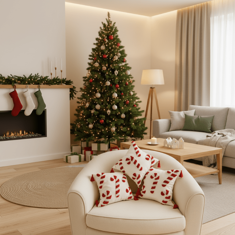 Velvet Christmas Pillowcase - CozyNest