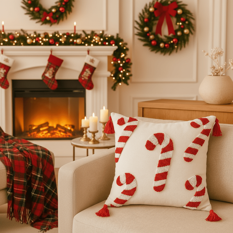 Velvet Christmas Pillowcase - CozyNest