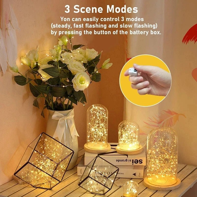 Warm White LED String Lights - Luminara Glow