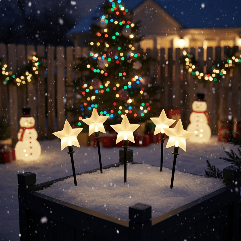 Twinkle Lights - Lumina 10m LED Star String Lights for Garden