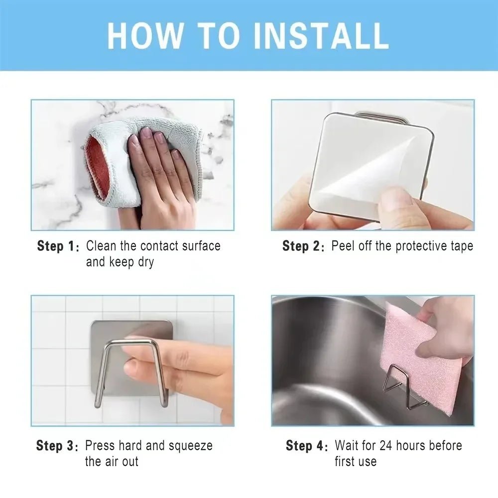 Sponge Organizer - LuxeSpace Stainless Steel Sink Solution