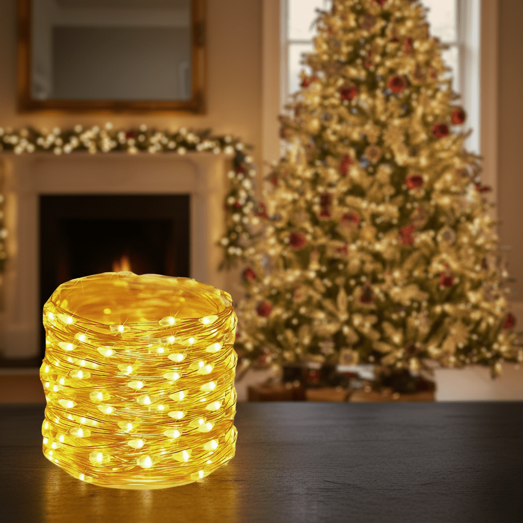 Warm LED String Lights - LuminaGlow 10–20m for Outdoor Ambiance