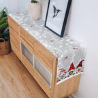 Snowflake Linen Table Runner - GnomeNest Decor
