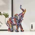 Colorful Elephant Sculpture - Artistry by VividCraft