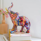 Colorful Elephant Sculpture - Artistry by VividCraft