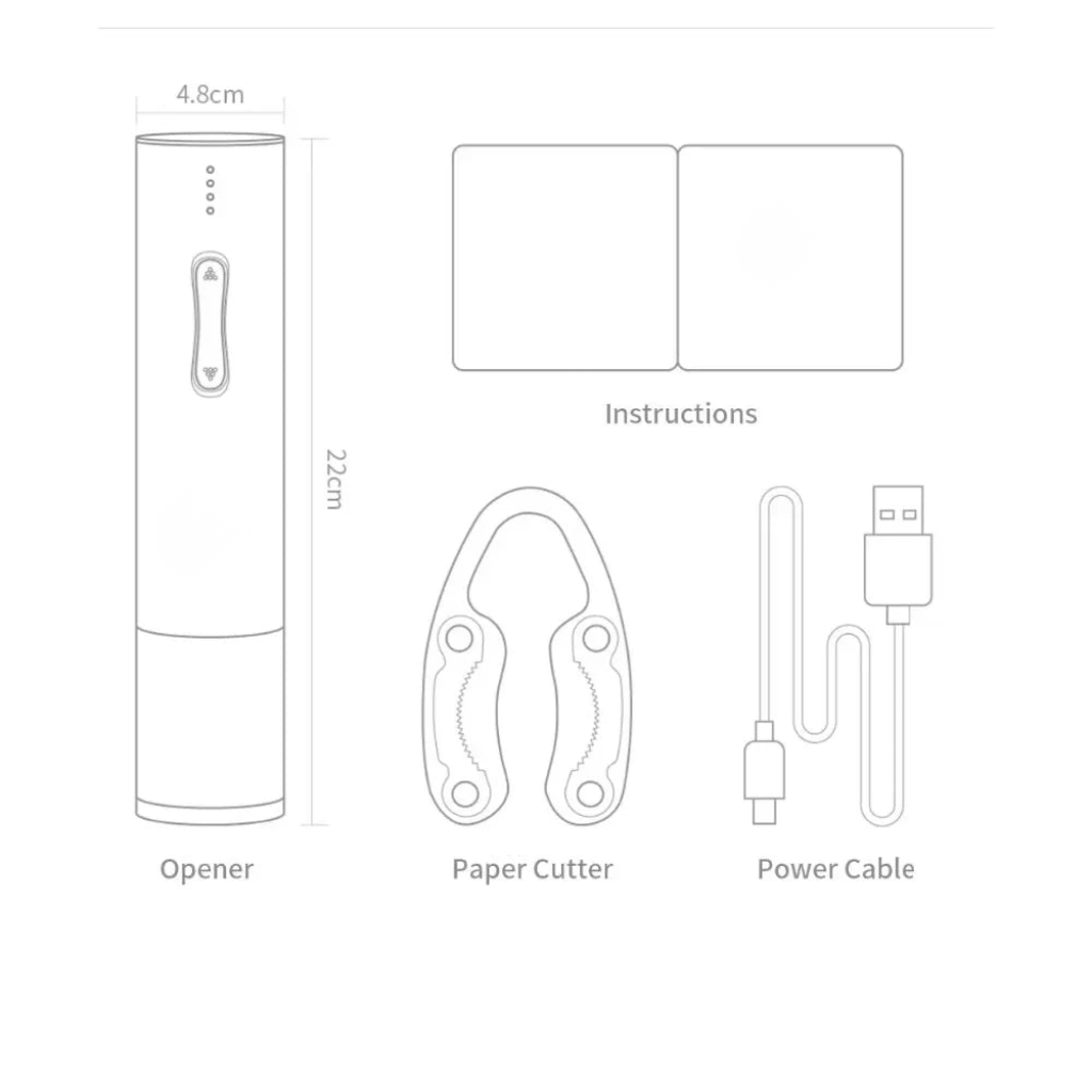 Electric Wine Opener - VinoLux with Sleek Design