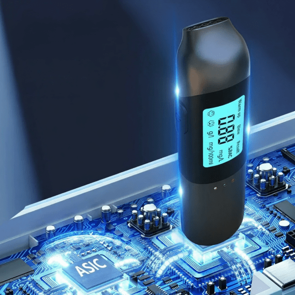 Alcohol Breathalyzer - Veloce Tech Instant Tester with USB Charging