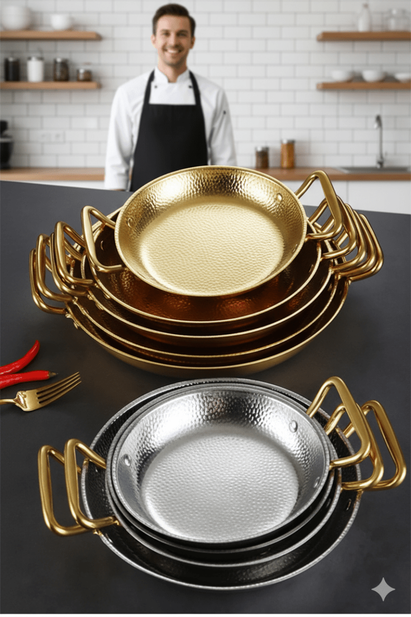 Hammered Stainless Steel Cooking Pot - CulinaryCraft