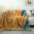 Cozy Cotton Blanket - LuxeNest Boho Jacquard Design