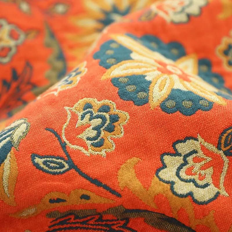 Cozy Cotton Blanket - LuxeNest Boho Jacquard Design