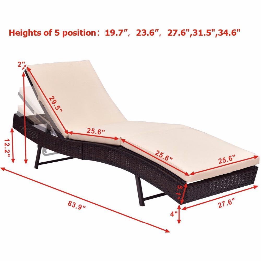 Adjustable Wicker Lounge Chair - LuxeOutdoor