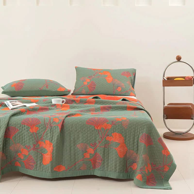 Botanical Cotton Quilt Set - LuxeNest