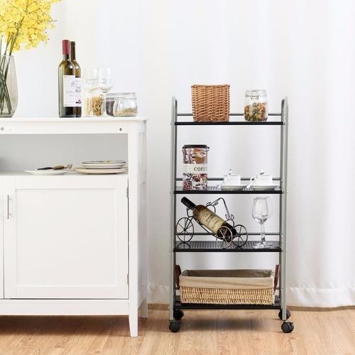 4-Tier Rolling Storage Cart - LuxeOrganize