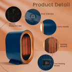 Ceramic Space Heater - EmberGlow with Rapid Heating Technology