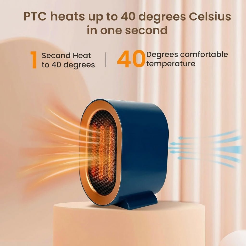 Ceramic Space Heater - EmberGlow with Rapid Heating Technology