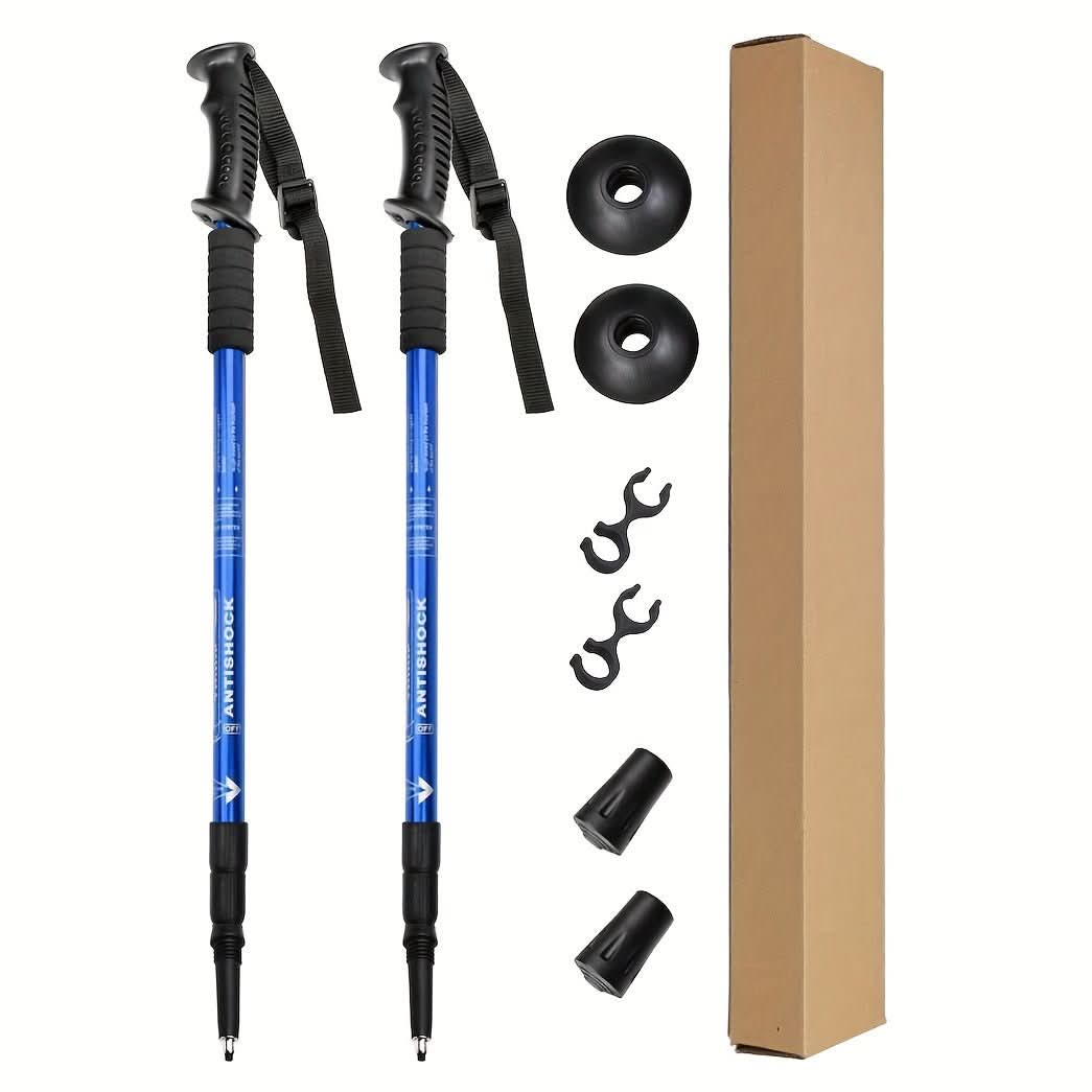 Trekking Poles - Elevate Gear Adjustable Aluminum Hiking Sticks