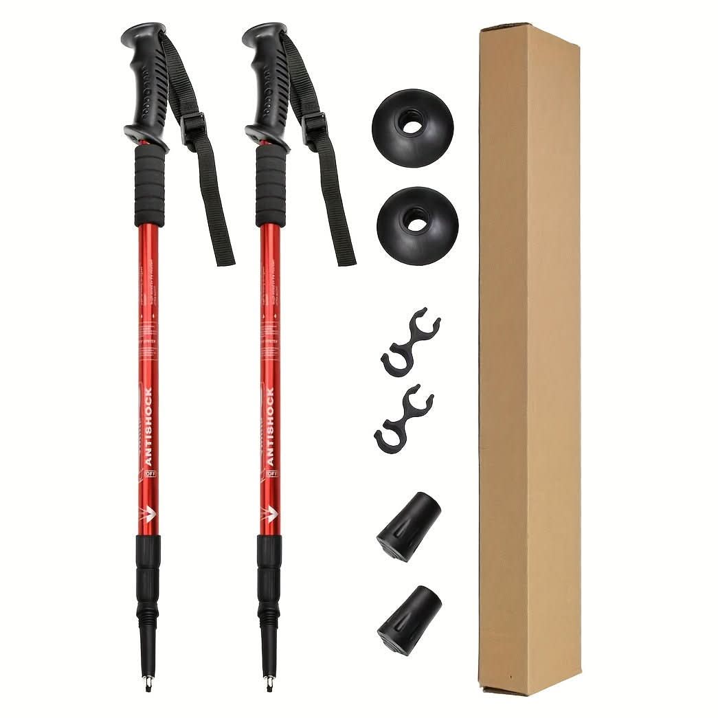 Trekking Poles - Elevate Gear Adjustable Aluminum Hiking Sticks