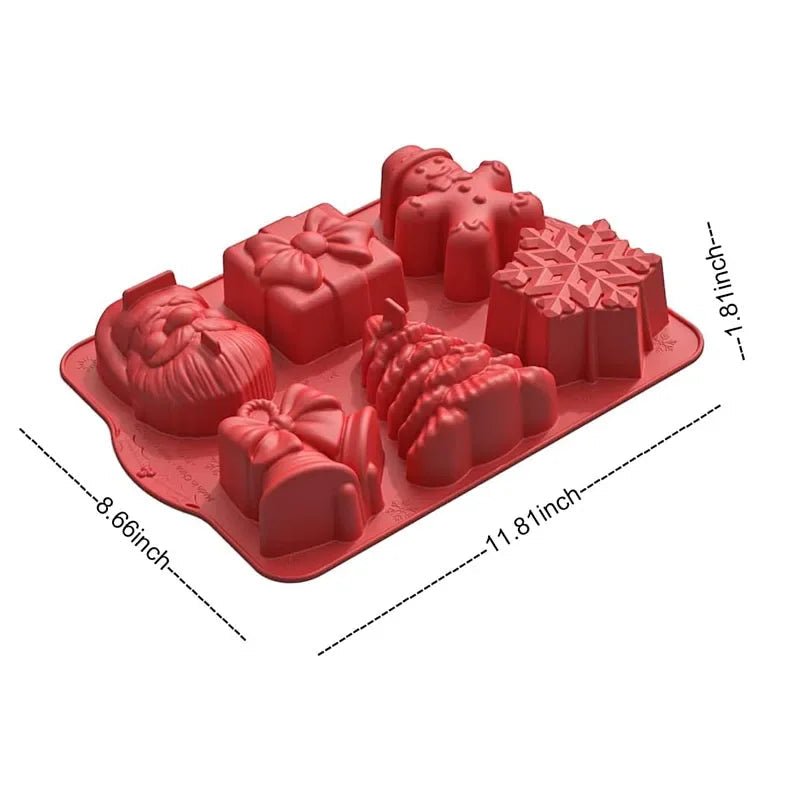 Christmas Silicone Molds Set - FestiveBake Creations