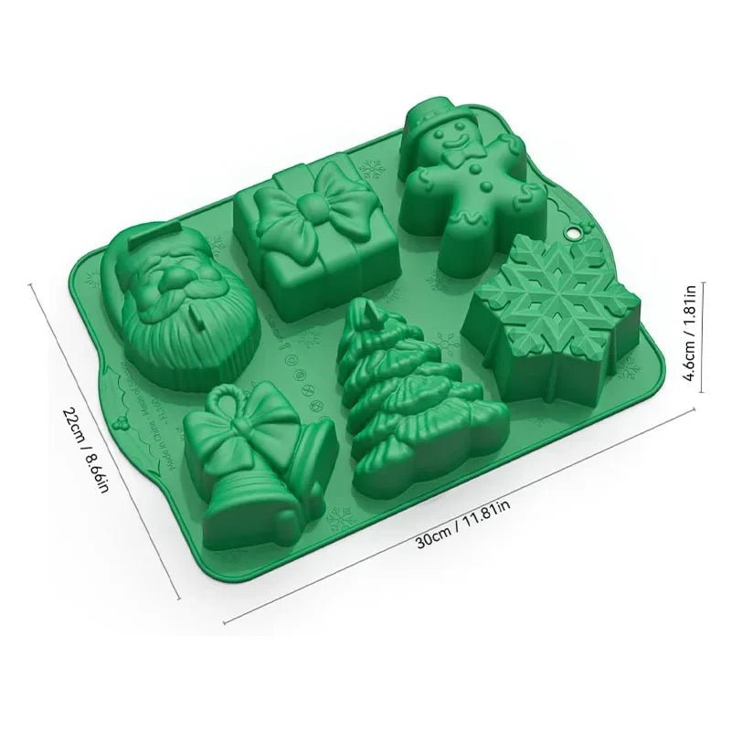 Christmas Silicone Molds Set - FestiveBake Creations