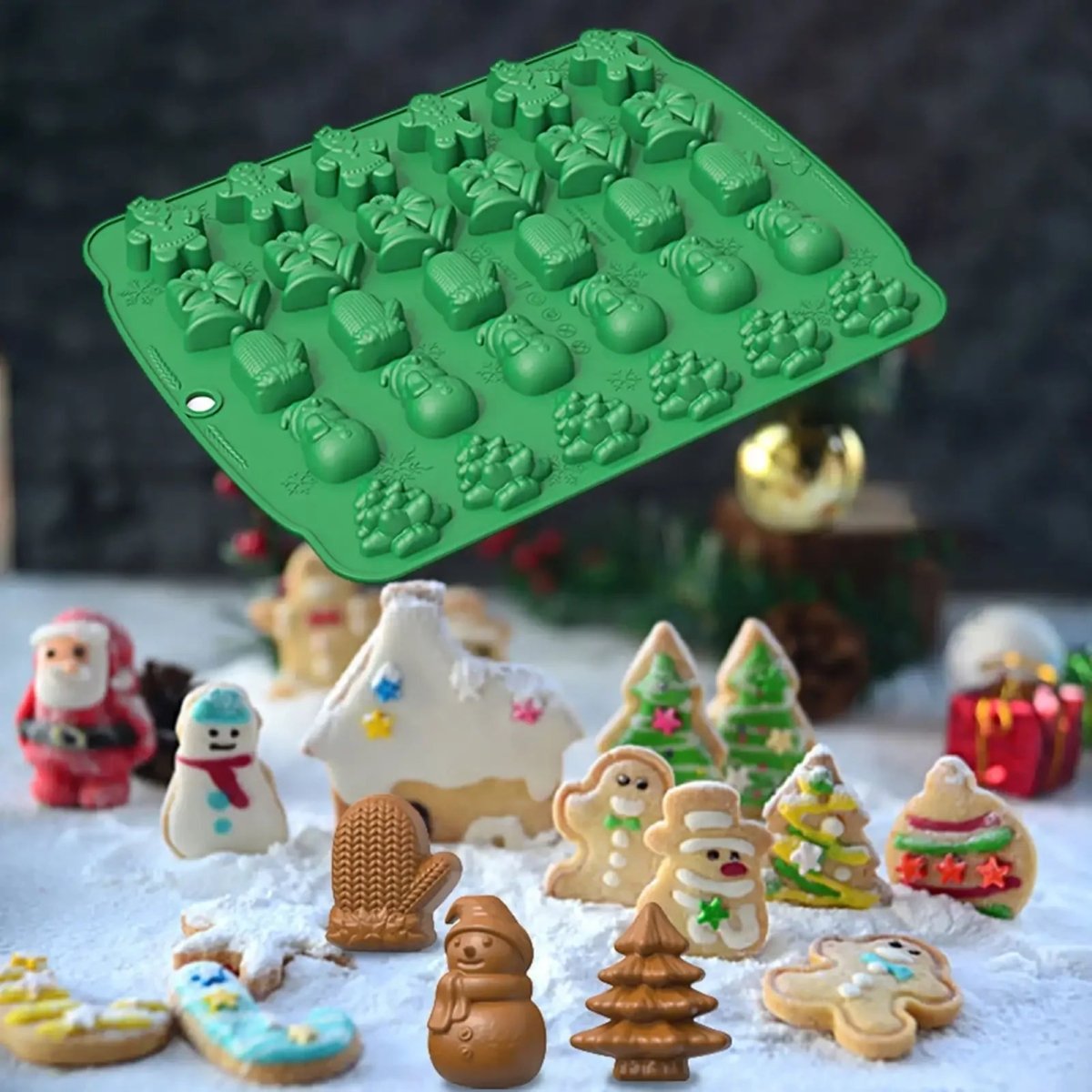 Christmas Silicone Molds Set - FestiveBake Creations