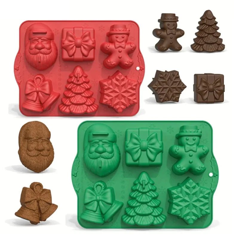 Christmas Silicone Molds Set - FestiveBake Creations
