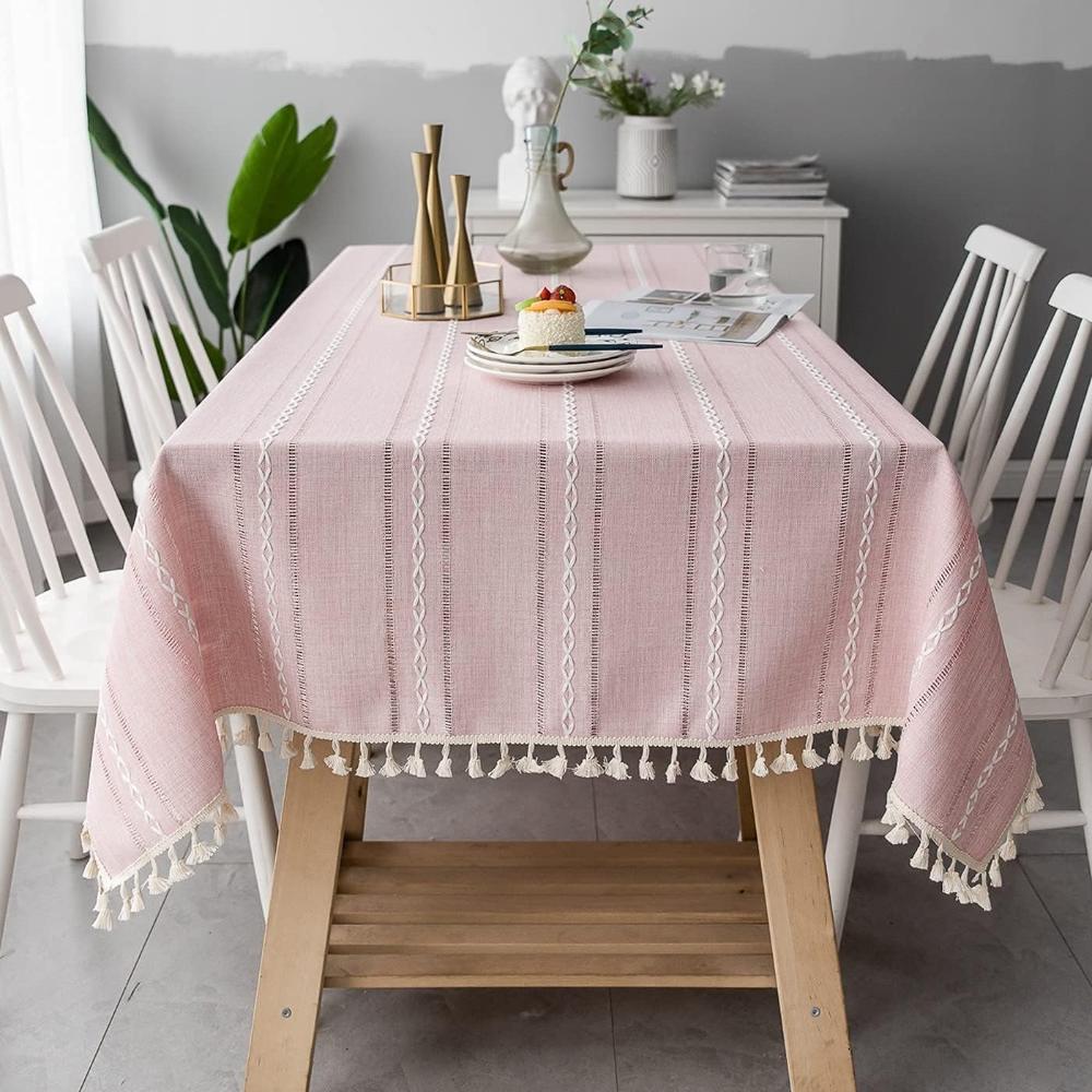 Cotton Tablecloth - LuxeWeave Premium Cotton & Linen Blend
