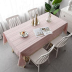 Cotton Tablecloth - LuxeWeave Premium Cotton & Linen Blend