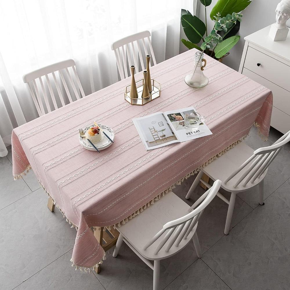 Cotton Tablecloth - LuxeWeave Premium Cotton & Linen Blend