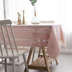 Cotton Tablecloth - LuxeWeave Premium Cotton & Linen Blend
