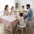 Cotton Tablecloth - LuxeWeave Premium Cotton & Linen Blend