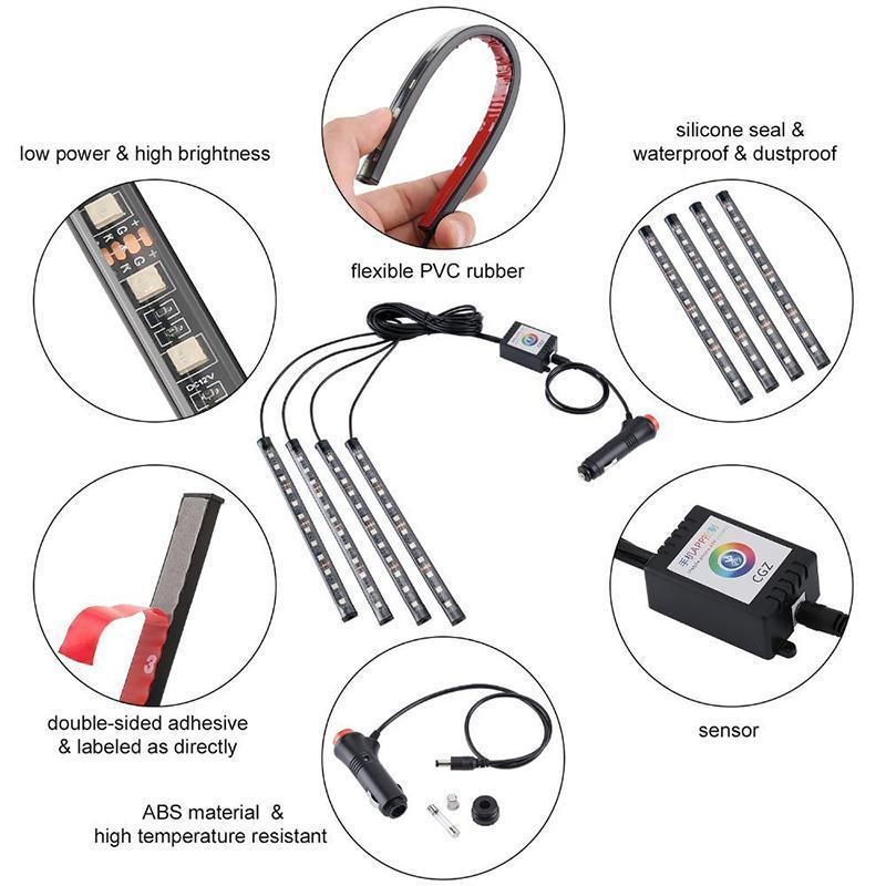 Interior Car Lights - LuxeGlow LED Ambient Lighting