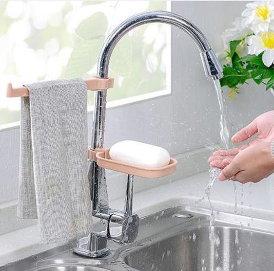 Sink Clip - LuxeHome Towel Rack & Soap Dish Attachment