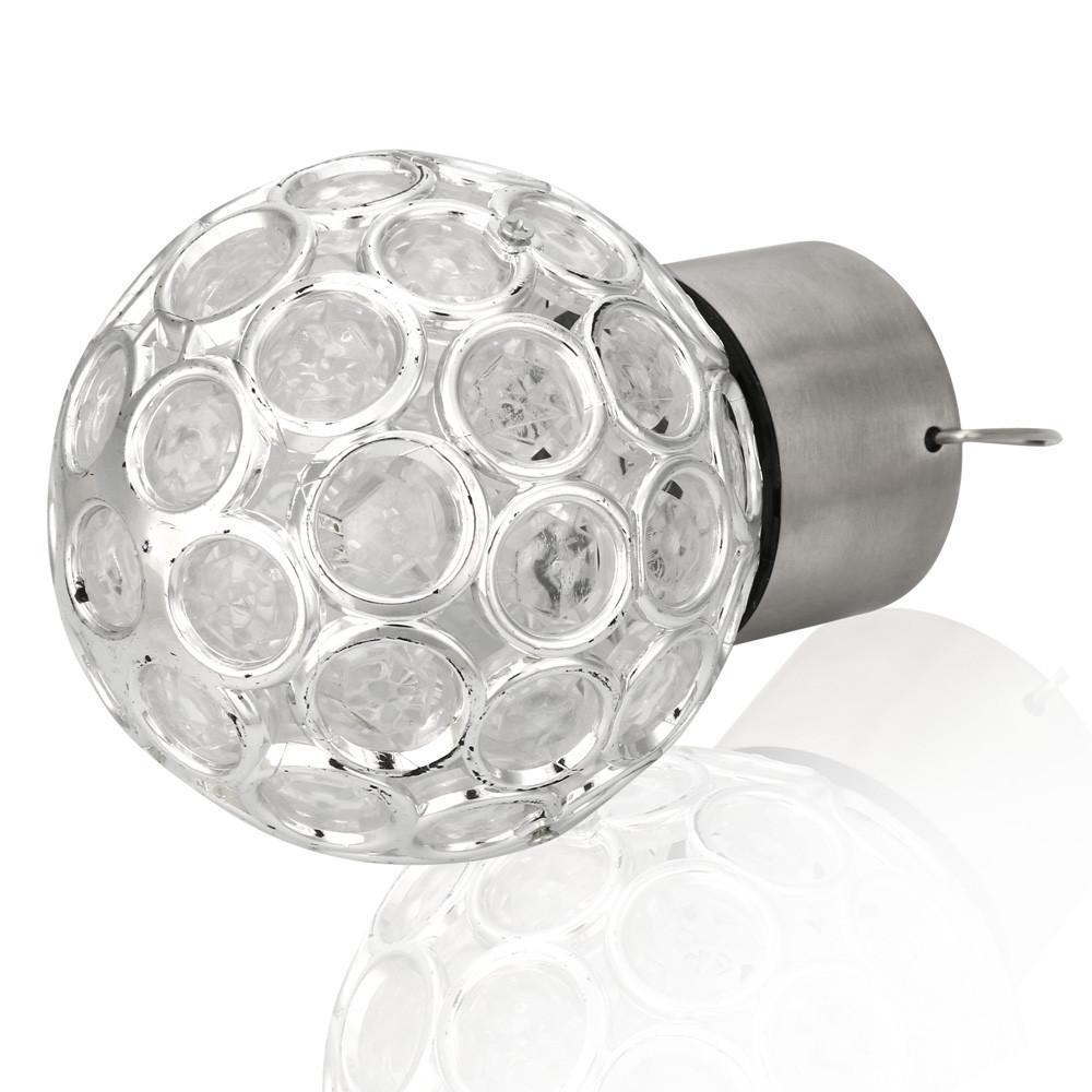 Solar-Powered LED Crystal Ball - Luminara Luxe