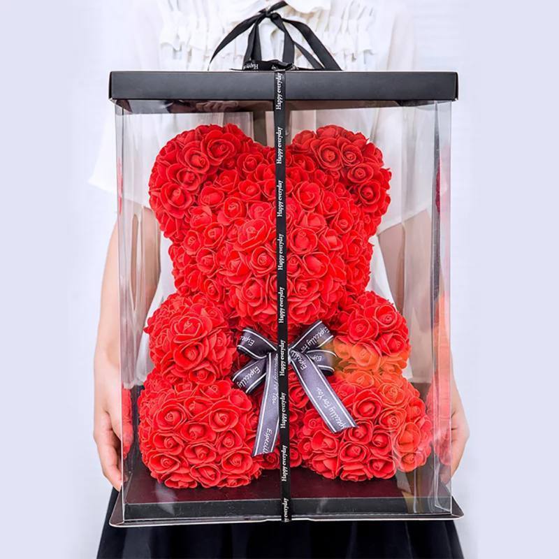 Rose Teddy Bear - Luxe Love Creations