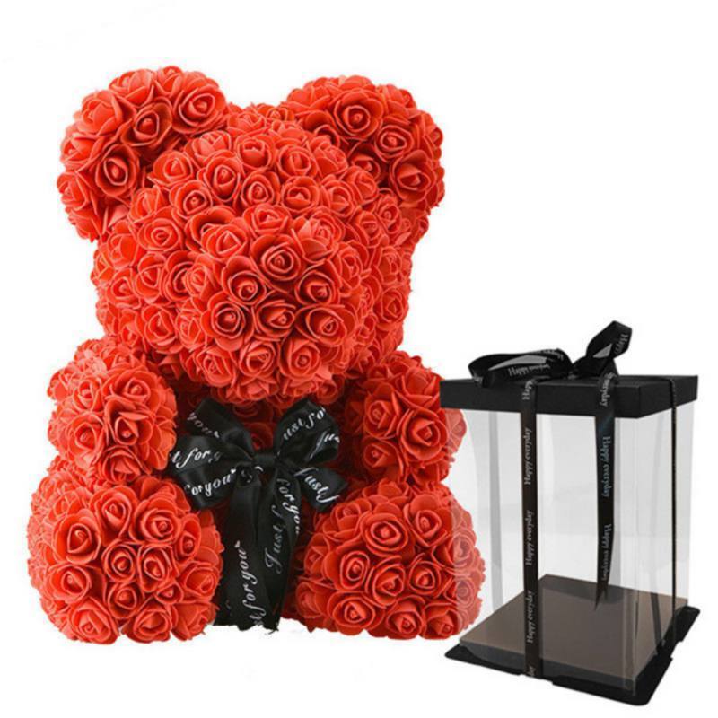 Rose Teddy Bear - Luxe Love Creations