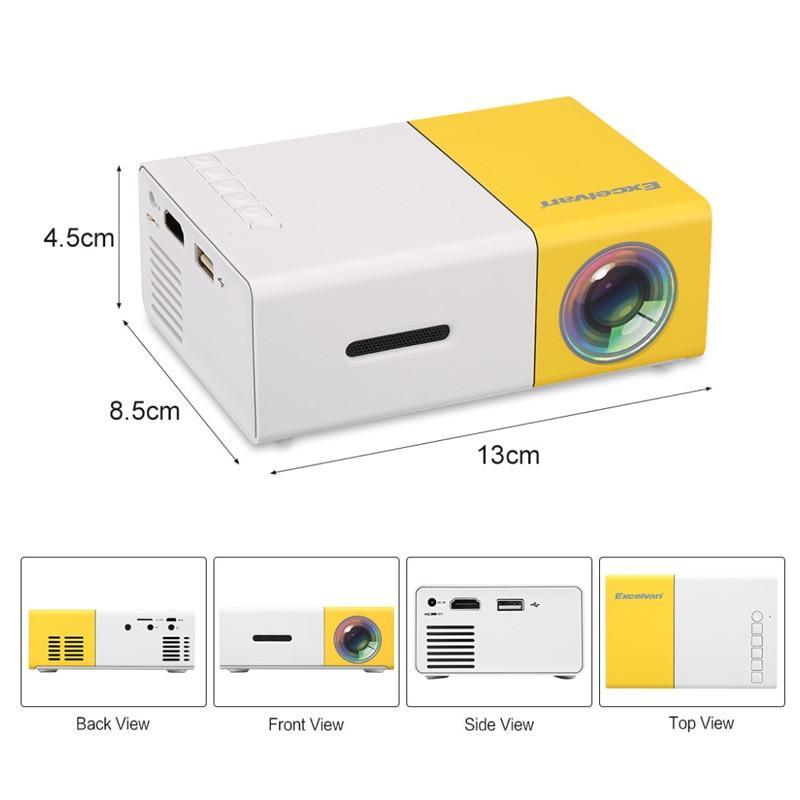 1080P Mini Portable Projector - LuminaTech