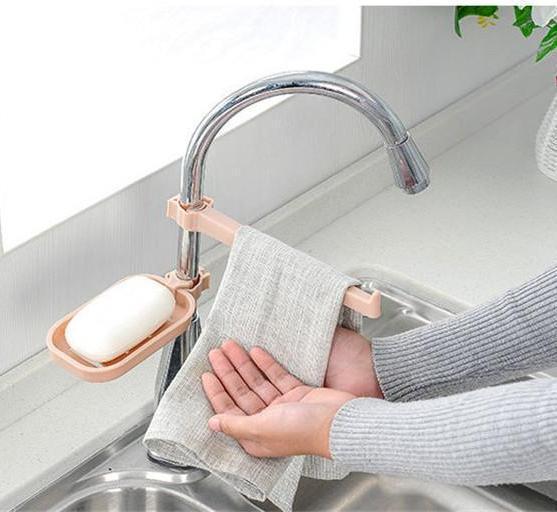 Sink Clip - LuxeHome Towel Rack & Soap Dish Attachment