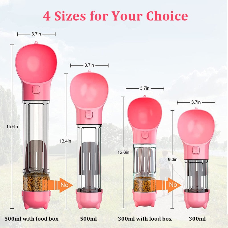 4 In 1 Pet Bottle - Pawsitive Essentials