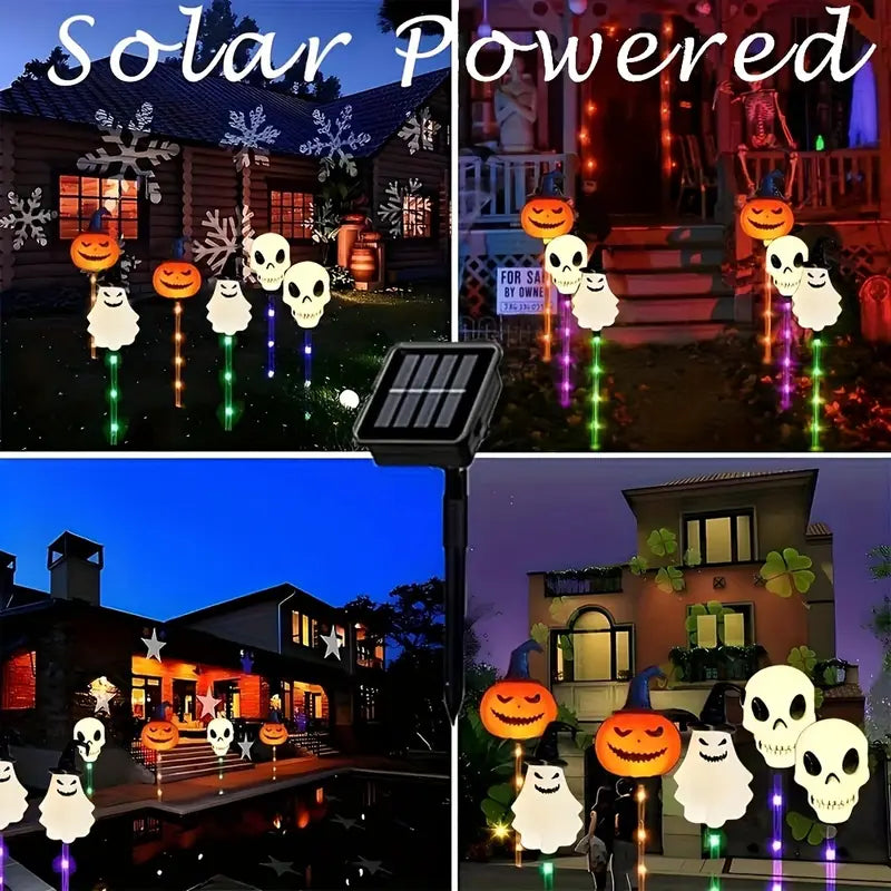 Solar Light Stakes - LuminaGlow™ Set of 6 Outdoor Lights