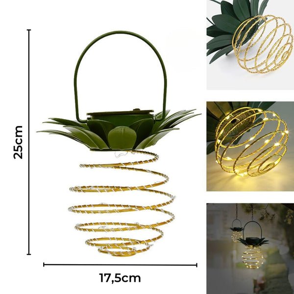 Solar Pineapple Light - LumaGarden