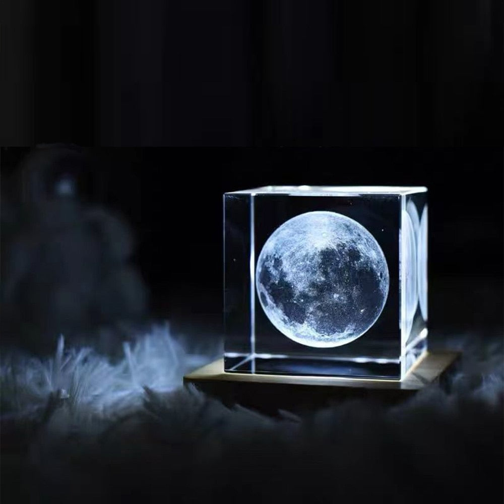 3D Moon Light - LumaGlow