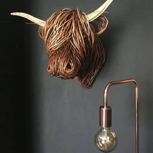 Rustic Cow Head Wall Decor - TimberNest Designs