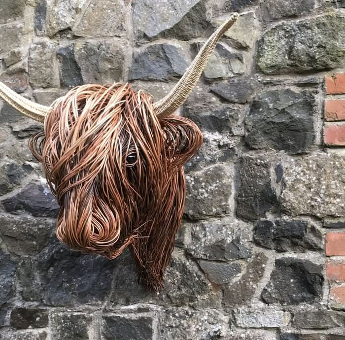 Rustic Cow Head Wall Decor - TimberNest Designs