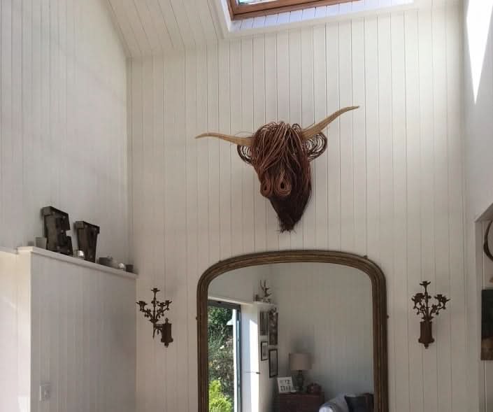 Rustic Cow Head Wall Decor - TimberNest Designs