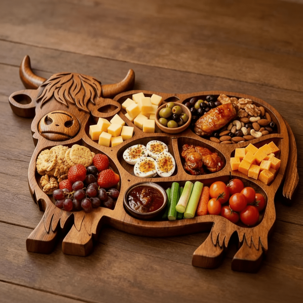 Rustic Wooden Charcuterie Board - ArtisanCrafted