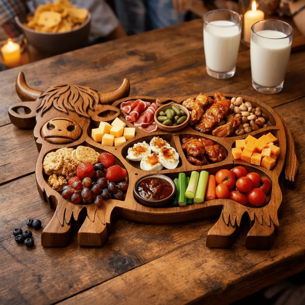 Rustic Wooden Charcuterie Board - ArtisanCrafted