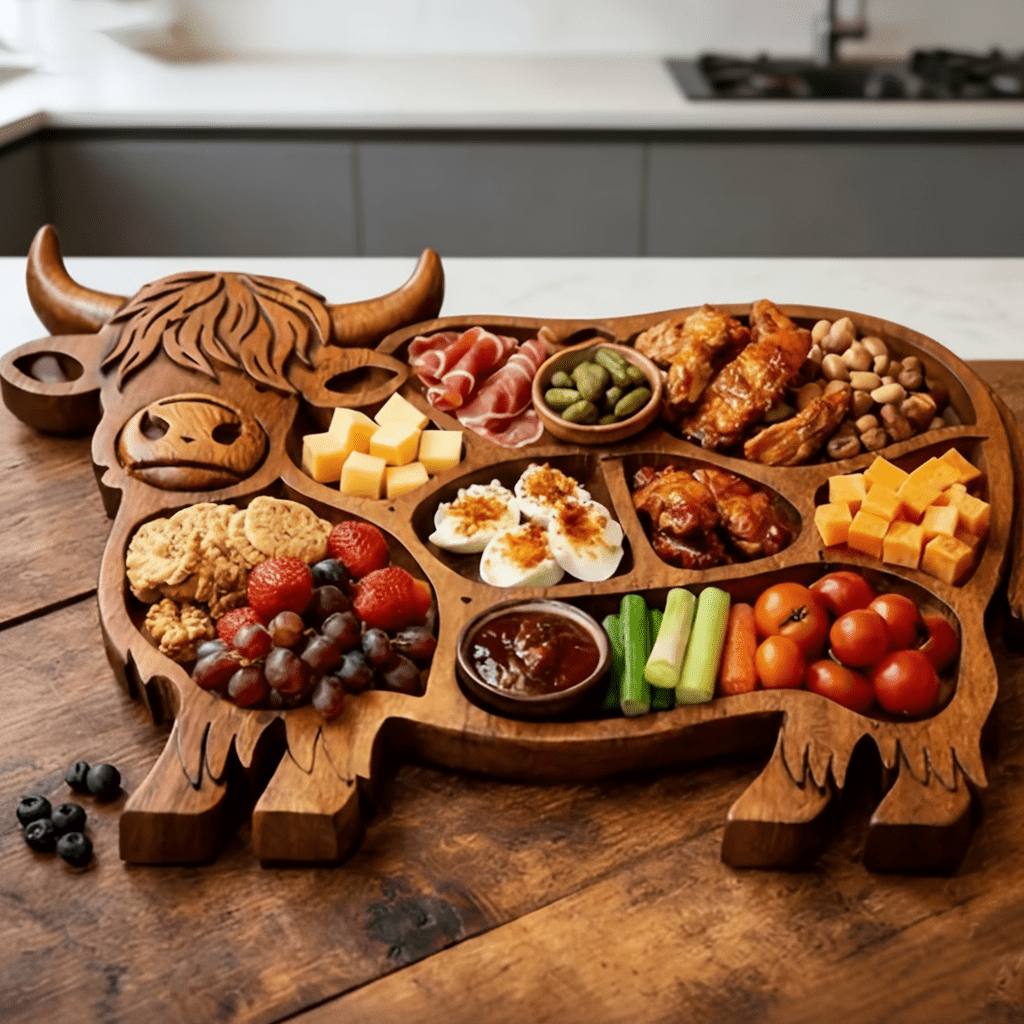 Rustic Wooden Charcuterie Board - ArtisanCrafted