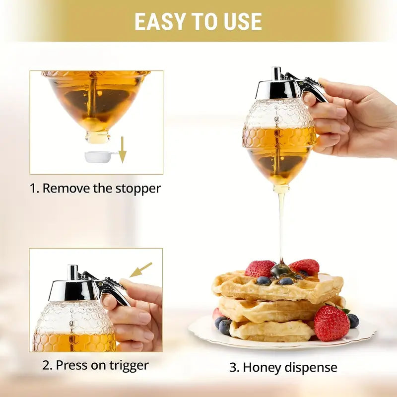 Honey Dispenser - PureGlide™ Crystal Design