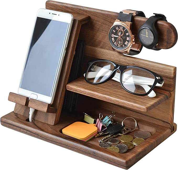 Wooden Phone Docking Station - LuxeCraft Essentials