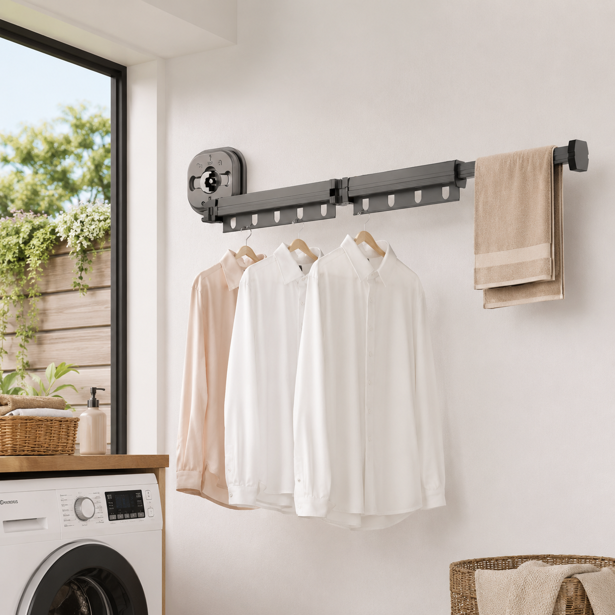 Retractable Drying Rack - LuxeSpace